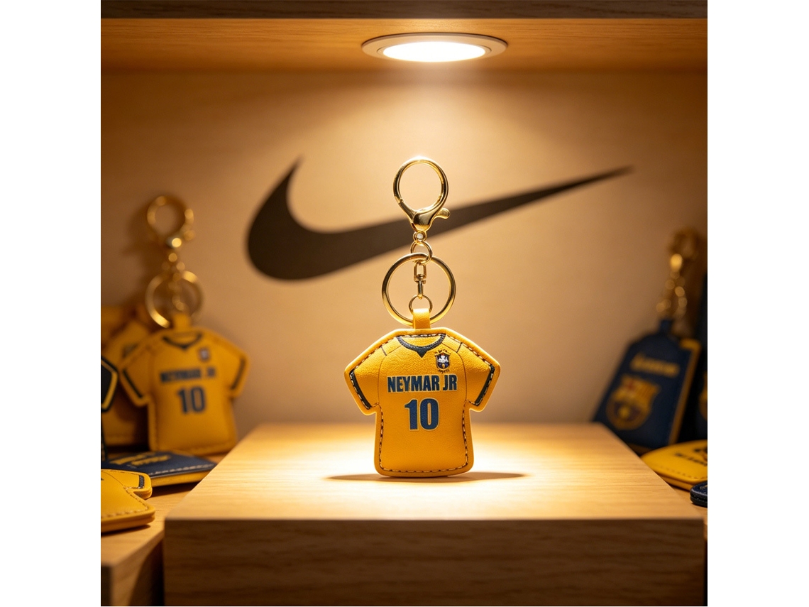 Chaveiro de Camisa Futebol Genérica, Acessório Torcedor da Copa do Mundo e Eurocopa, Presente Fãs, Ergonômico, Uso Diário STELASPLEN