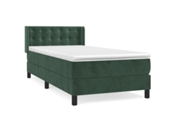 Box Spring Bed, Box Spring Beds Vidaxl Verde Veludo (100 X 200 Cm)
