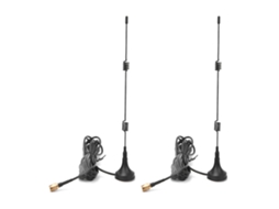 Conjunto De 2 Antenas Com Ventosa, Em Aço Carbono De Alta Qualidade, Com Base Magnética, Alcance De 3 Metros, 2.4g, 700, 2700mhz