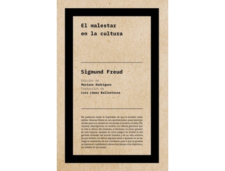 Livro El Malestar En La Cultura (Ne) de Sigmund Freud (Espanhol)