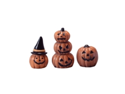 Estatudas De Abóbora De Resina Mini Halloween Decorações Pequenas Exquisitas