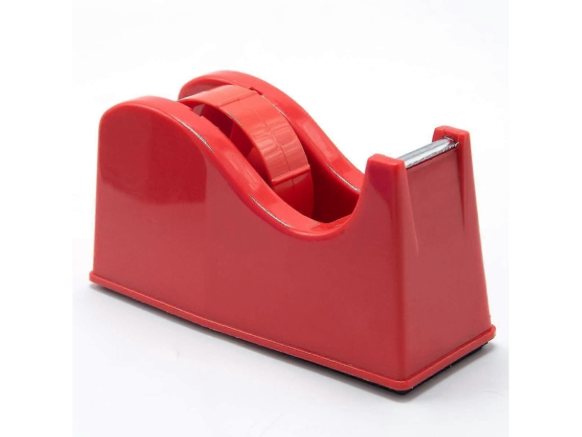 Dispensador de Fita Adesiva Mesa com Suporte para Rolo , Base Antiderr Apante Peso, Preto. GOKOCO (compatível Núcleos 1" e 3")