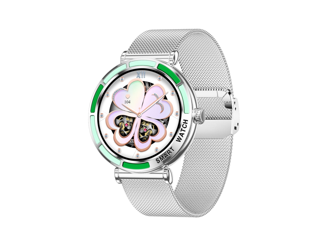 Smartwatch (aço Milano Prateado) Para Saúde Feminina, Monitoramento Do Sono E Chamadas Bluetooth