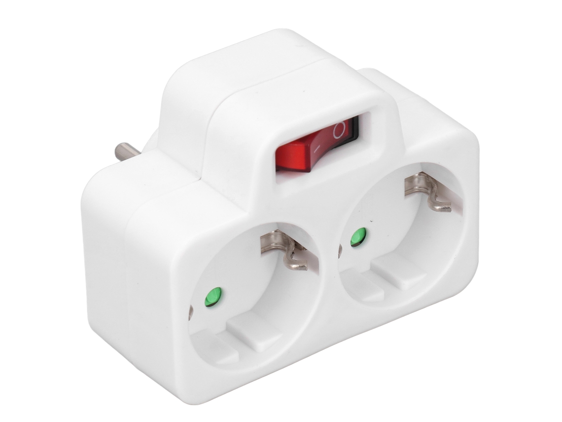 Laxiscreed Adaptador De Energia À Prova D'água Com Interruptor Para Portugal 16a