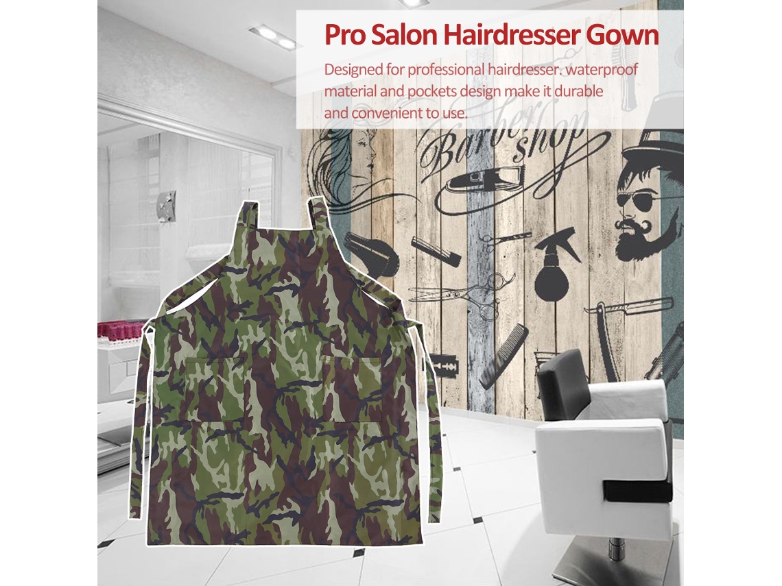 2026 capa para Peluquería Barber Shop Impermeable Con Bolsillos Abrigo de Corte de Pelo Unisex para Salón