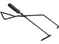 Pinça Portátil De Metal Para Lenha, Ideal Para Lareiras E Acessórios Externos, Com Cabo Ergonômico