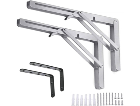 Suporte de Prateleira   FS1 (Prateado - 201 Aço Inoxidável - 30 x 17 cm)