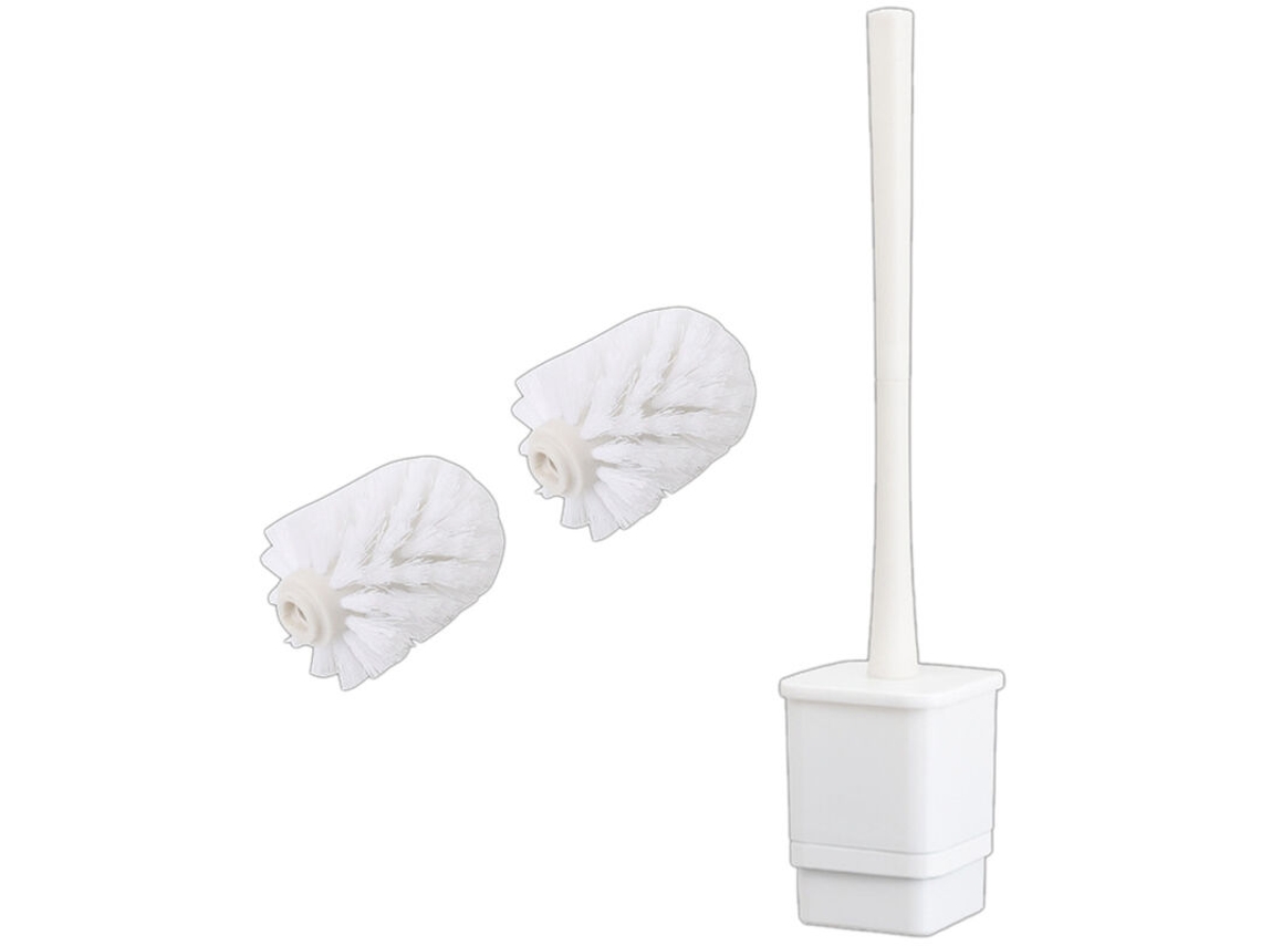 Escova Sanitária AQUAFORGE com Suporte e Acessórios Brancos