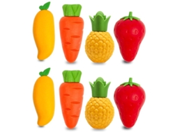 2026 borradores Lindos para Niños 8 Pack Frutas Alimentos Puzzle Erasers para Estudiantes a Granel