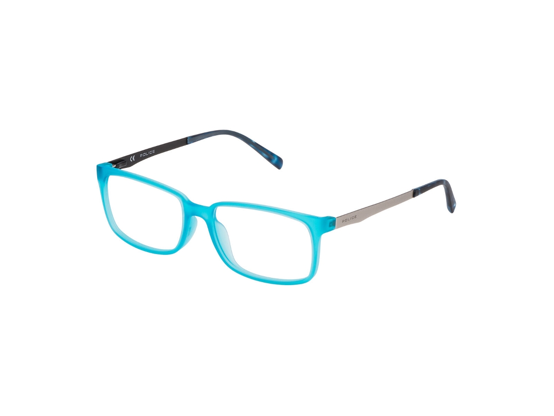 Armação de óculos masculina Police VPL259M543GRG (azul - plástico - 140 mm - Ø 54 mm)