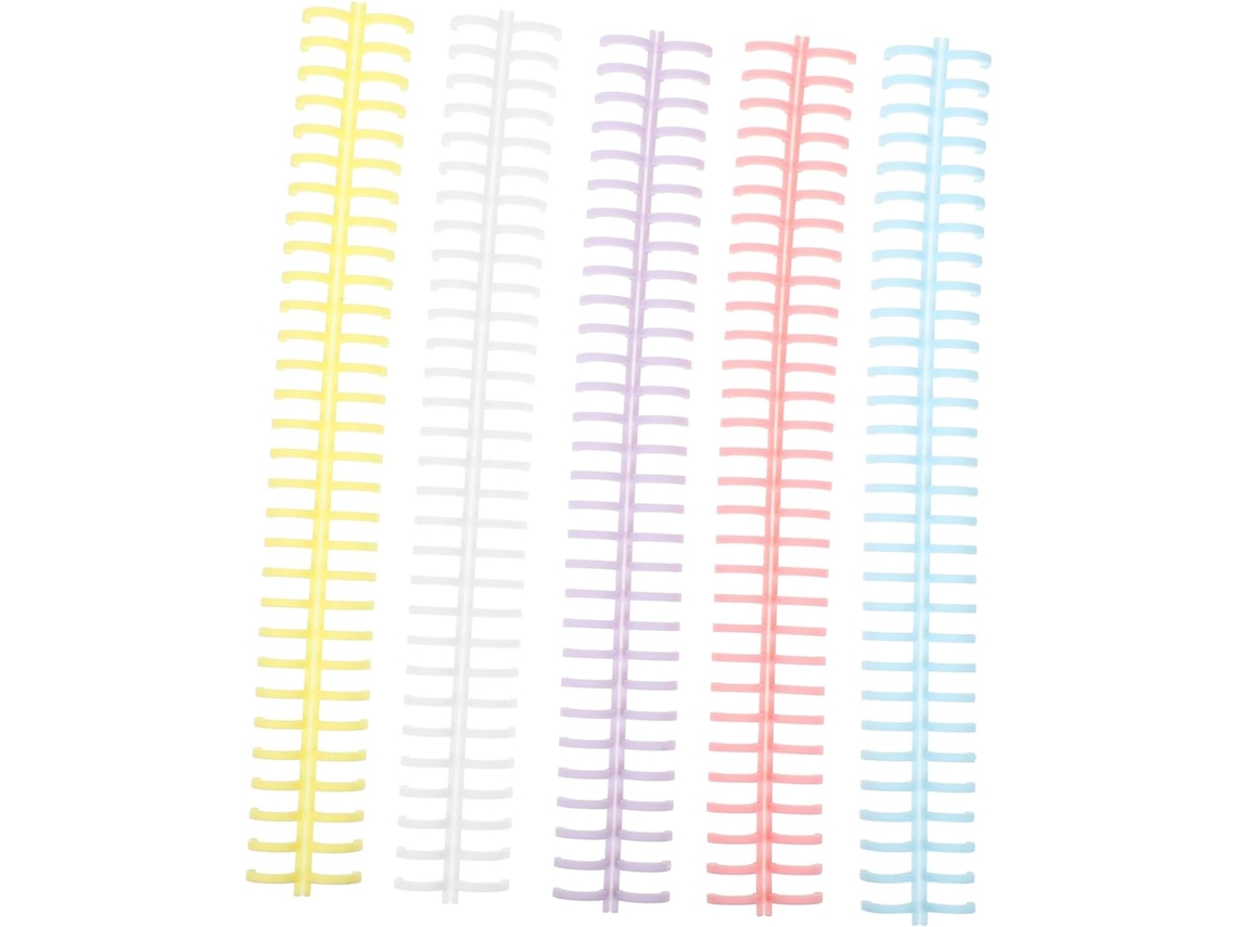 Topbathy Conjunto De 10 Argolas Plásticas Para Fichário, Ideais Cadernos, Livros E Scrapbooks Leves Portáteis