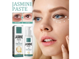 2026 crema de Ojos de Jazmín com Colágeno e Aloe Vera, Remove Olheiras, Bolsas e Rugas, Hidrata e Nutre Peles de Todos os Tipos