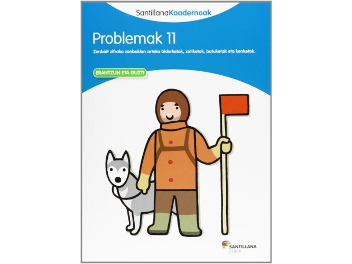 Livro Problemak 11 Santillana Koadernoak de Batzuk (Basco)
