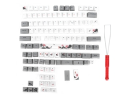 Conjunto De Teclas Para Jogos Pbt Com Padrão Animal De 118 Teclas