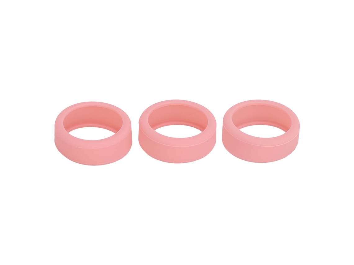 3pcs Capa De Silicone Para Anel Inteligente Resistente A Riscos Amigável À Pele Tamanhos 6-10 Rosa S