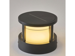 Poste De Luz Solar De 6,3 Polegadasiluminação Decorativa De Villa Com Pátio Preto Em Estilo Industrial Zeuxo