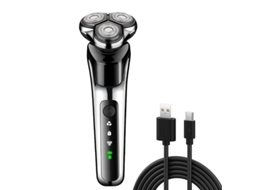 Barbeador Elétrico Masculino Recarregável Para Uso Seco E Molhado. Czhhmart