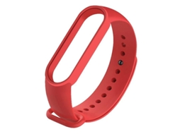 Pulseira de Silicone YURU para Xiaomi Mi Band 5, vermelha, substituição