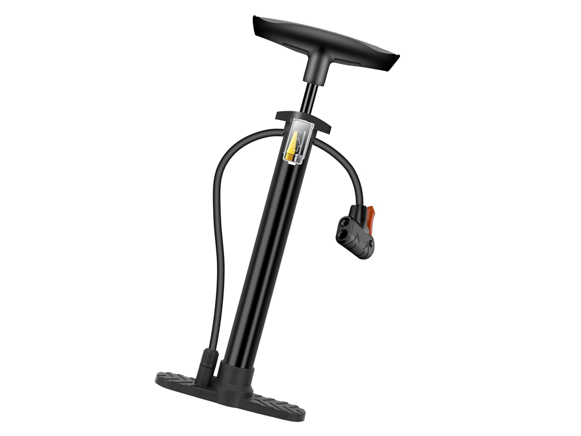 Bomba De Ar Portátil 160psi Multifuncional Para Bicicleta E Carro Com Bico 3 Em 1