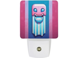 Luz Noturna Led Com Sensor, Luz Noturna Branca Quente Suave Banheiro, Quarto, Cozinha, Formato Quadrado