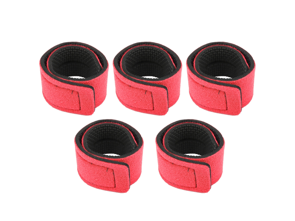 Cintas para Vara de Pesca Leve e Prática 5pcs Vermelho
