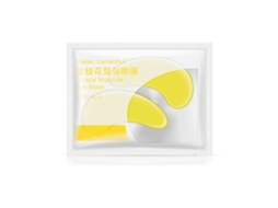 Máscara para os olhos com Osmanthus dourado para olheiras e rugas.