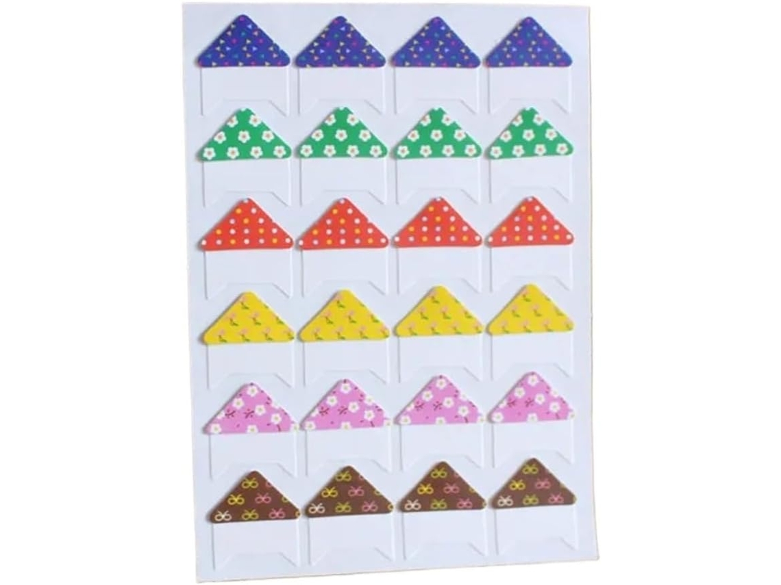 Lote De 1200 Autocolantes Multicoloridos Para Moedas De Fotos - Quadros - Motivo Drapeau Floral