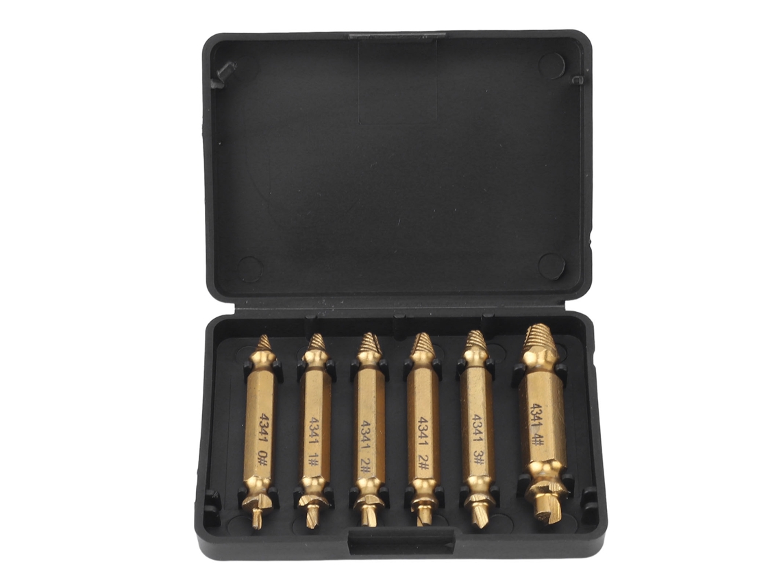 Kit De Remoção De Parafusos Danificados Laxiscreed Para Retirar Parafusos Empenados E Desfasar Porcas E Parafusos