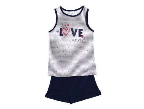 Pijama de Verão com Alças Largas 23117573 Menina TOBOGAN