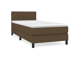 Box Spring Bed, Box Spring Beds Vidaxl Marrom Tecido (90 X 190 Cm)