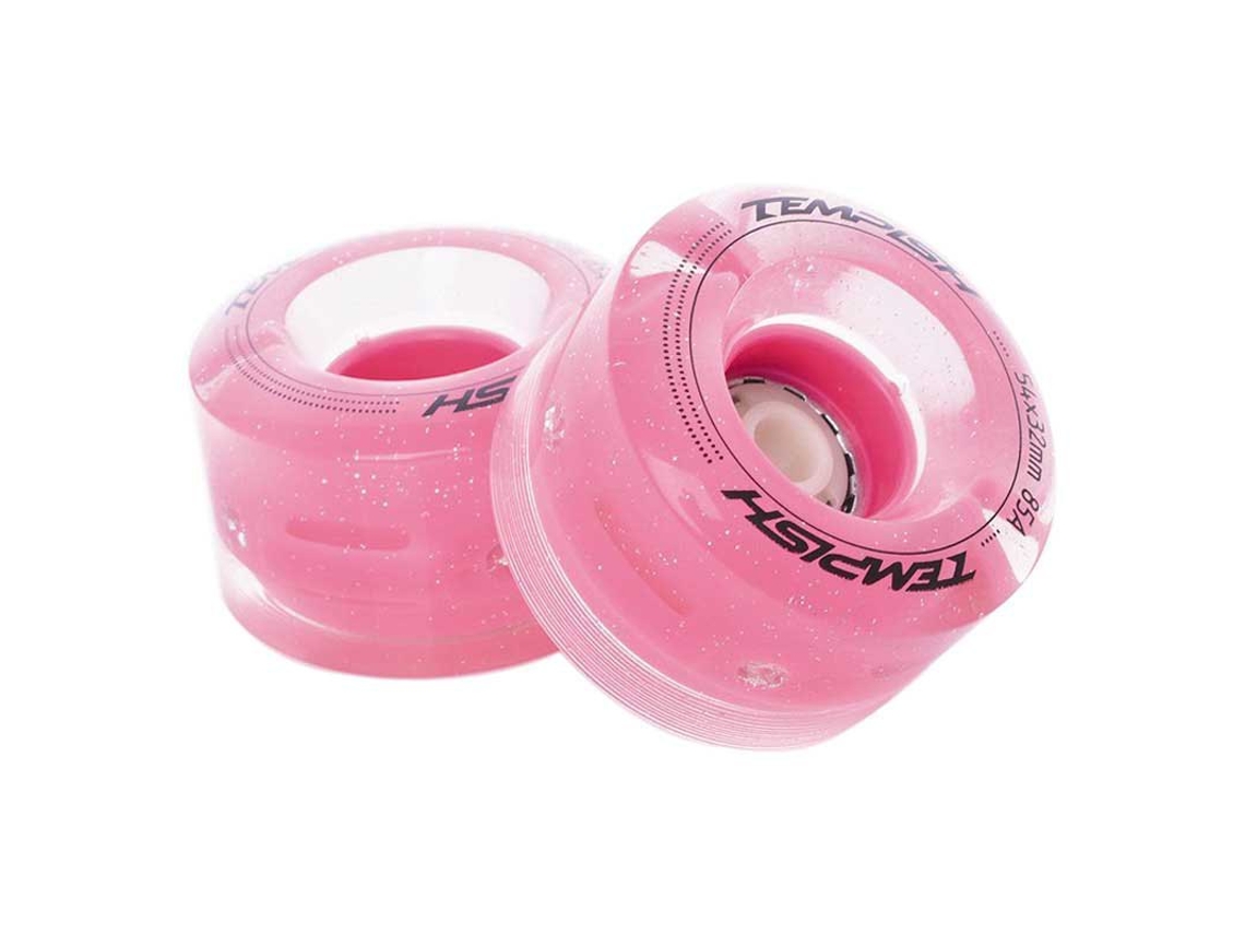 Rodas de Patins Flashing 85A 4 Unidades Rosa 54 X 32 Mmtempish