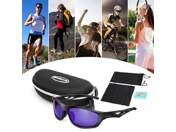 Business óculos de Ciclismo Outdoor UV400 Proteção Polarizada com Estojo para Homens e Mulheres