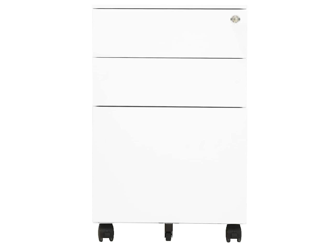 Arquivo Móvel Aço 39x45x60 Cm Branco MAISON EXCLUSIVE