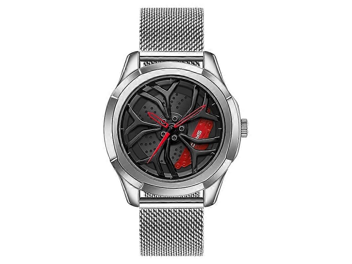 Relógio Masculino Sanda 1065 Com Mostrador Fixo Vazado Em 3d E Mecanismo De Quartzo. Estilo: Pulseira De Malha.