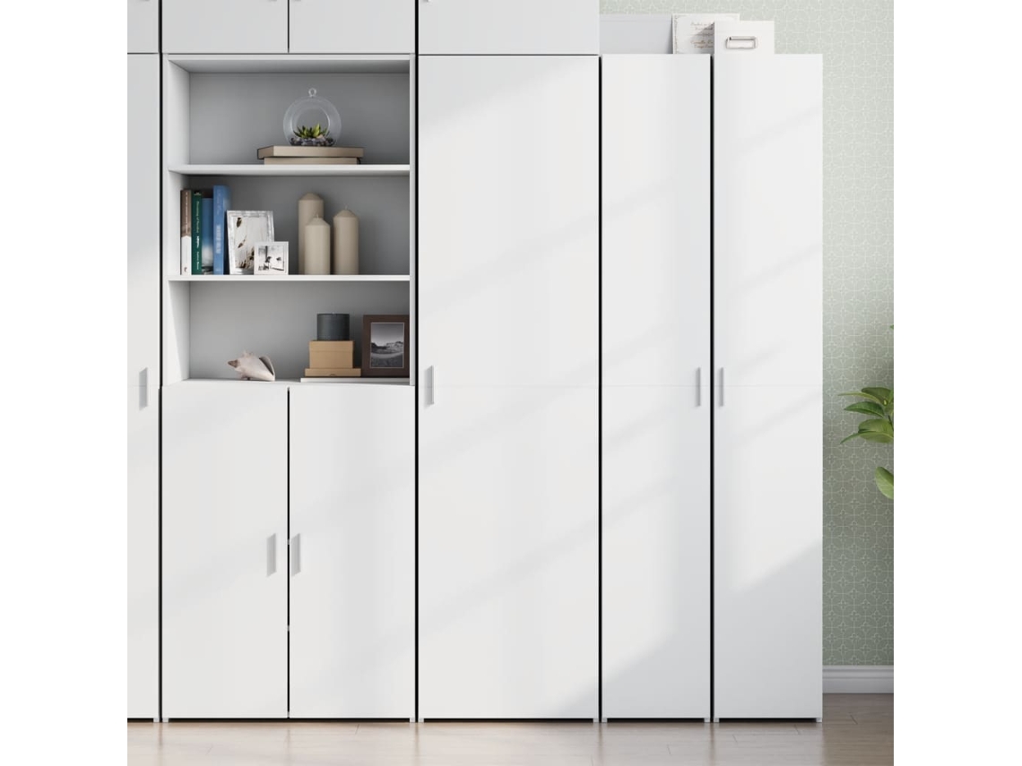 Armario alto 50x42,5x185 cm Derivados de madera Blanco