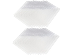Toyvian Pochettes Compatível E Foto Em Plástico Feuilles Transparentes 50 Organização 11 Trous 3 Anneaux