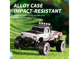 1/64 Mini Caminhão Off-road, Carro De Controle Remoto 2.4ghz Recarregável Via Usb Com Luzes Led, 3 Velocidades Digitallab (laranja)