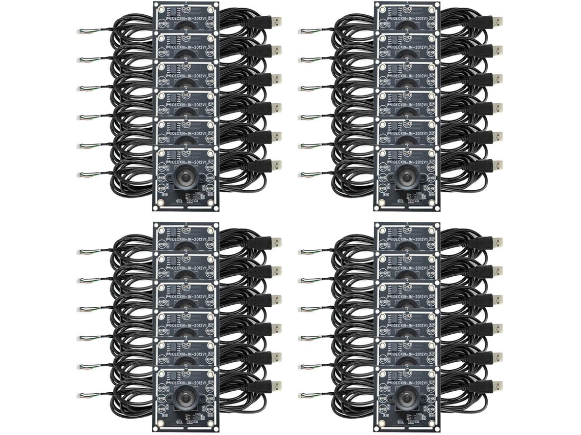 Kit Com 24 Módulos De Câmera Usb Ov9732 De 1mp Com Ângulo De Visão De 100