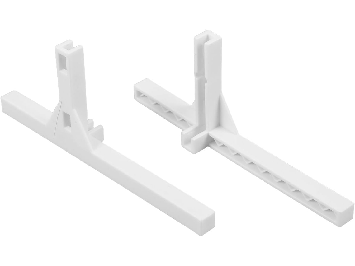 Conjunto De 2 Suportes Plástico Em Formato T, Base De Plástico Clara Para Painel Grade Arame, Ideal Para Uso Doméstico