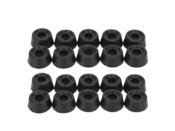 20pcs Capa De Proteção Em Borracha Para Fim De Varinha De Bilhar E Sinuca Durável