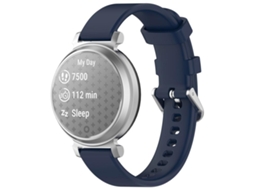 Bracelete para Garmin Lily 2 Silicone Fivela Prateada Liberação Rápida Azul Meia noite XIAOMOYU