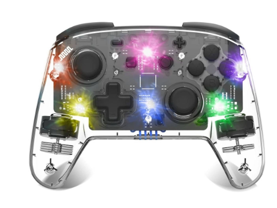 Lalalamoli Pro Semi Fio Switch Controller Para Switch Joystick Controle Remoto Vibração Turbo Ajustáveltransparente Lalalamoli