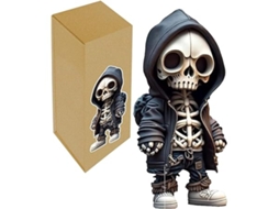 Estatuetas de Crânios, Pequenos Objetos Decorativos Góticos para Escritório e Coleção, Decoração do Dia Das Bruxas, Ergonômico, Uso Diário STELASPLEN