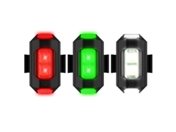 Luz de Led Recarregável de Sete Cores para Voo Noturno, Alerta Luminoso, Anticolisão Estroboscópico para Drones Quadricópteros Dji/fimi. MDUG