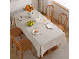 Toalha De Mesa De Algodão E Linho, Cor Sólida, Retangular, Para Restaurante, Casa, Mesa De Centro, Toalha De Mesa De Algodão De Cor Sólida