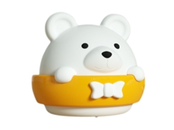 Lâmpada de Parede Led Ursa Cute com Controle Remoto Proteção Ocular Luz Noturna de Cabeceira