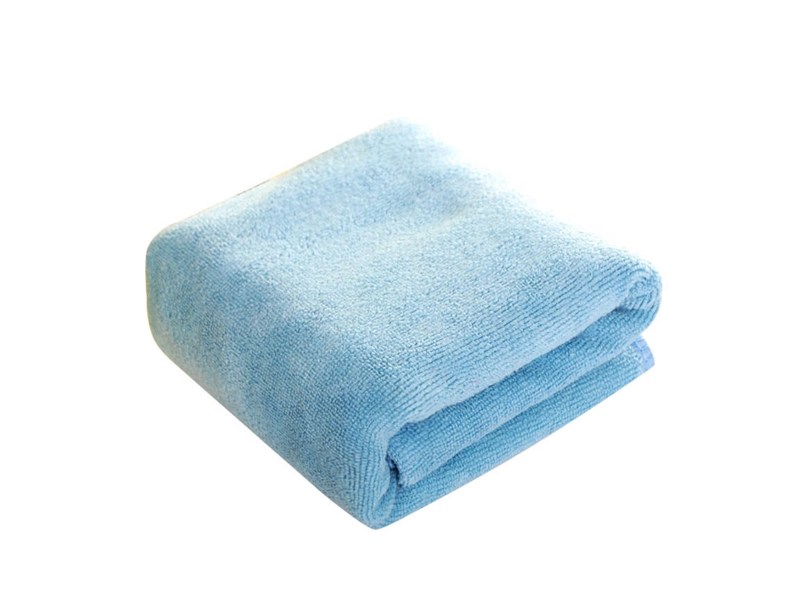 Panos de Limpeza de Microfibra, Não Abrasivos, Reutilizáveis e Laváveis, 30x30cm, Azul Claro Pacote com 2 AQUAFORGE