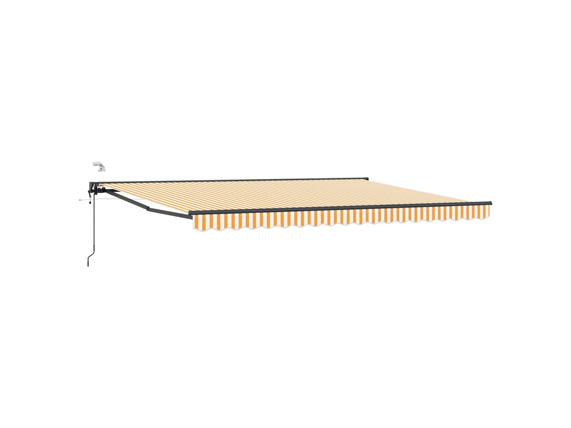 Conjunto 1 Sombra Externa Vidaxl Amarelo Alumínio (4,5 × 3 M)