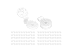 Conjunto de 100 Presilhas para Tela Sombreamento | AQUAFORGE