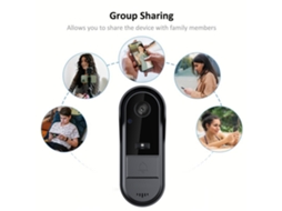 Primerox buzzer Inteligente Sem Fio com Câmera Vídeo Tuya App Controle Áudio Bidirecional Ip65